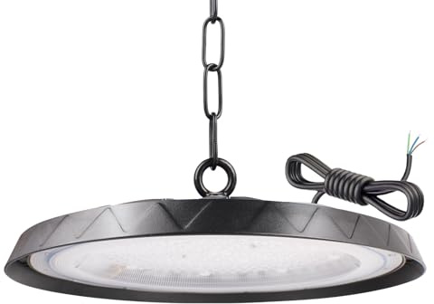 Tayire 300W LED UFO Industrielampe, Hallenstrahler 30000LM, 6000K Kaltweiß UFO LED Werkstattlampe, IP65 Wasserdichte UFO High Bay Licht für Fabriken,Garage,Lagerhaus