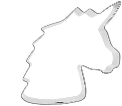 Hrlace Cookie Cutters Animals Cookie Cutter for Baking Forest Animals Cookie Cutter Stainless Steel Cookie Cutter for Children Birthday Party DIY Cake Fondant Cake Decoration Unicorn Head