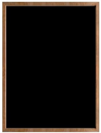 MG Design Tableau noir 90 x 120 cm – Ardoise robuste avec cadre en bois Marron, surface effaçable pour la maison, les bars et les écoles