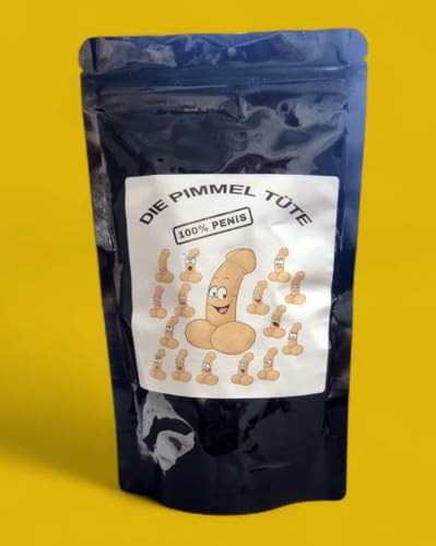 Naschbeutel Candy Pimmel Geschenk-Beutel mit Fruchtgummi in Penis-Form lustiges Gastgeschenk für jeden JGA– Wichteln Geburtstag 200g