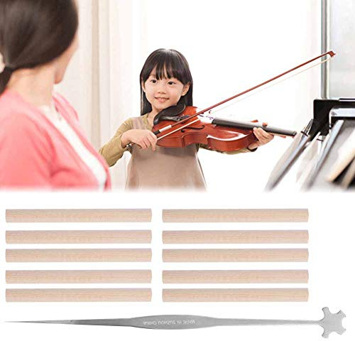 Fichtenholz Sound Post Set, 10-teilig für 4/4 3/4 Violine mit Setter