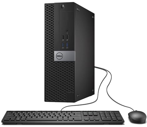 Dell Optiplex 7040 SFF Ordinateur de Bureau, Intel Core i7-6700T, 16 Go de RAM, 512 Go SSD, WiFi & Bluetooth, Clavier QWERTY américain, Windows 11 Pro (Reconditionné)