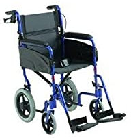 Transit-Rollstuhl ALU LITE blau SB40.5,ST43, Handbetriebene Standard-Rollstühle