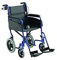 Transit-Rollstuhl ALU LITE blau SB40.5,ST43, Handbetriebene Standard-Rollstühle