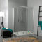 Kiamami Valentina Paroi de Douche coulissante 120x80 avec côté Gauche Fixe Dream