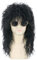 LeMarnia 80s Mens Mullet Wig Black Long Curly Rocker Punk Funny Party Halloween Costume Wig