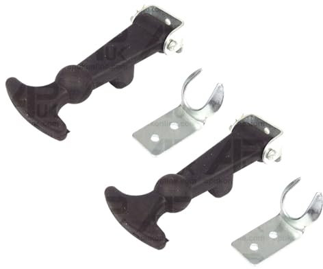 2x Rubber Bonnet Door Fastener 120mm Catch Latch Pannel Hook Truck Caravan 4x4