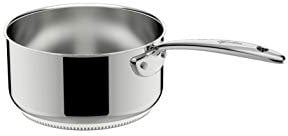 Lagostina Accademia Lagofusion Casseruola Fonda Manico Lungo in Acciaio Inox 18/10 Ø 20 cm, Pentola Induzione, Gas e Forno, Finitura Lucida Esterna e Satinata Interna, Manici Rivettati, Fondo 5 Strati