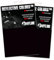 VFLUO 3M Reflective Colors, 2 x Feuille rétro réfléchissant à découper pour Casque Moto, Scooter, vélo, Multi-Usage, 3M Technology, 10 x 15 cm, Noir
