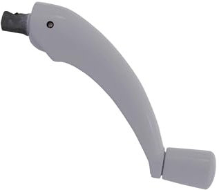 Brixwell 37-221W Klappgriff G2 Weiß - Kompatibel mit Roto Pro Drive Operatoren, 5/16 Zoll Sechskantende, platzsparendes Design