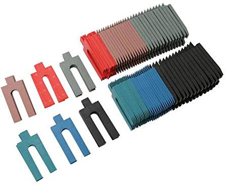 Plastic Packers SPACERS Wedges Builders 1-6mm 100 Pack Glazing/Flooring