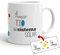 Kembilove Taza el Mejor Tío del Mundo – Taza con Mensaje El Mejor Tío del Sistema Solar – Regalo Hermana Original – Regalos Originales para cuñados – Tazas Originales