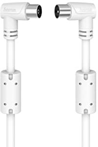 Hama Antennen-Kabel, Koax-Stecker - Koax-Kupplung, 90°, 3,0 m, 90 dB