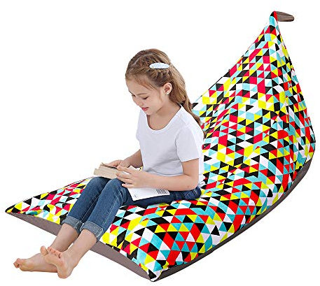 Everfunny Sitzsäcke Für Kinder Sitzsack. Spielzeug Lagerung Organizer Stuffie Sitz, Faltbare Boden-liegende Stuhlsofa. Spielzeuglagerung Tasche Sitz für, Extra große weichen Samt, nur Decktaschen