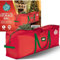 HOLIDAY SPIRIT Tannenbaum Tasche mit Robusten, Verstärkten Griffen und Reißverschluss, Wasserdichtes Weihnachtsbaum Aufbewahrungstasche (Rot, Sack für einen 2,3 m Großen Baum)