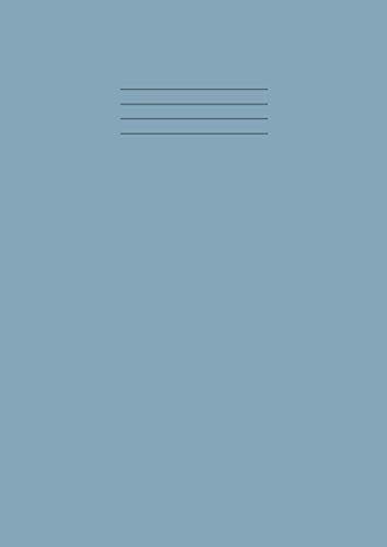 Exercise Book A4 Lined: 8mm Line Ruled With Margin, Dyslexia Tinted Visual Stress Relief Paper Notebook - CREAM Paper, 80 GSM, 100 Pages | Ideal For School & Home Use - Blue Cover