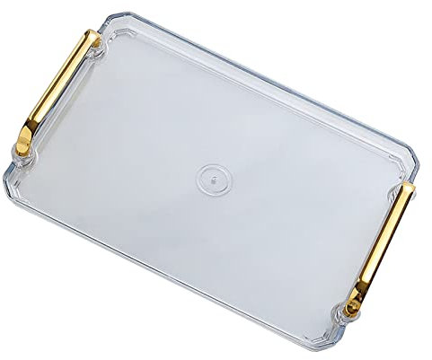 Washranp Vassoi e piatti da portata in plastica snack vassoio di frutta stoviglie vassoio di stoccaggio forniture da cucina trasparente S