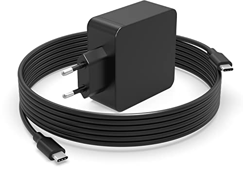 65W USB Tipo C Cargador Compatible con ASUS ExpertBook B9 B3 B5 B7 Flip B9400 B9440FA B9440UA B9450FA B9450CEA B3000 B3402 B5402C B5402F B5302C B5302F B7402FEA Ordenador Portátil Alimentación