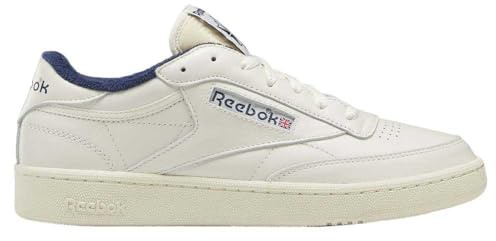 Reebok Unisex Club C 85 Vintage Sneaker, Chalk/Alabaster/Vector Navy, 41 EU