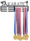 SUPERDANT Medaillenaufhänger für Karate, japanischer Karate-Sport-Renn-Medaillenhalter für 60+ Medaillenaufhänger, Metallhalter, Band-Display für Wettkampf-Medaille, hängendes Geschenk für Sportler