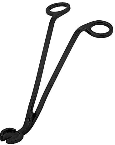 Fyearfly Kerzendochtschere, Edelstahl Kerzendocht Trimmer Docht Clipper Docht Cutter Docht Schere Trimmer Öllampe Kerze Zubehör Trimmer Schere Cutter für Kerzenliebhaber(Schwarz)