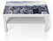 DEQORI Glastisch | weiß groß 90x50 cm | Motiv Blaue Skyline New York | ausgefallener Beistelltisch aus Glas | Hochglanz Couchtisch fürs Wohnzimmer | moderner Couch Tisch mit Design