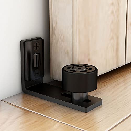 ETIASQSA Guía de piso ajustable para puerta corrediza de granero Guía inferior de pared/puerta