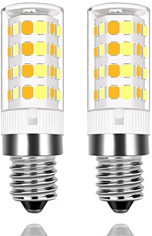 Dimmable 5W E14 LED Corn Light Bulb Cooker Hood Warm White, 3 Colour Changing Small Edison Screw LED Bulbs 360°Beam Angle Chandelier Cool White Bulb for Living Room, Kitchen & Bathroom 2 Pack