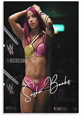 JEYUAN Kunstdruck Poster 50 * 70cm Senza Cornice Sasha Banks Poster e Wall Art Modern Family camera da letto Decor