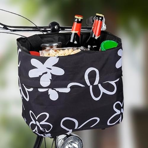 Fahrradkorb mit klick-Fix System und integrierter Tasche Lenkertasche Fahrradkorb Maße: 30 x 25 x 25 cm
