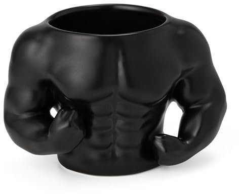 Weielt Taza de café muscular 3D, gimnasio muscular, fitness, dieta Little Miss Weights Diet, tazas de café divertidas, taza de cerámica novedosa, regalos para mujeres, hombres, amantes del gimnasio,