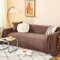 Sofabezug 180x400cm, Einfarbiges Gitter Strukturiert Sofa Überzug 4 Sitzer Couch Überzug rutschfest Kaffee Sofa Überzug für Wohnlandschaft
