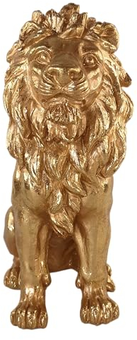 Deko Figur Löwe Gold Sternzeichen Leo König Lion Dekoobjekt Skulptur Statue -12