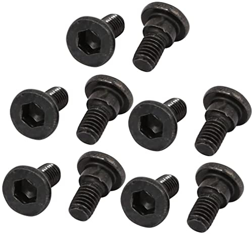 XYWHPGV 10 pièces vis à épaulement en acier au carbone 4mm diamètre d'épaule 2mm longueur d'épaule filetage M3x5mm(08125 335ff 17b98 5cea6 f9c21 f9b37