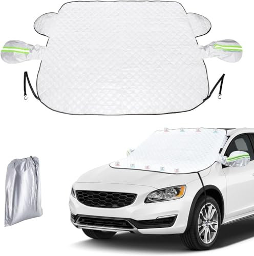 ONEEL Auto Winter Frontscheibenabdeckung für VW Golf Plus 2004-2014, Windschutzscheibenabdeckung Wasserbeständig Zubehör,Silver