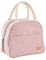 BEABA, Isolierte Lunchtasche für Baby, Kindermahlzeiten, Lunchbox, Hält Warm und Kühl, großes Fassungsvermögen von 5 L, Wasserdichter Stoff, mit Vordertasche, Weiches Material, Puddingrosa