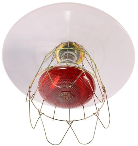 BESPORTBLE Wärmelampe Für Haustiere Und Nutztiere Metallnetzschutz Anti-verbrühung Keramikfassung Für Wurfhütte Und Terrarium Robuste Heizlampe Für Außenbereich Und Reptiliengehege