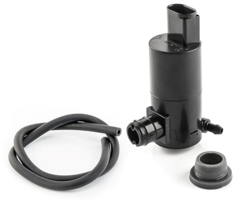 LST Wischwasserpumpe Scheibenreinigung Spritzwasserpumpe Monopumpe Schlauch Kompatibel mit Toyota Yaris P9 Opel Agila B