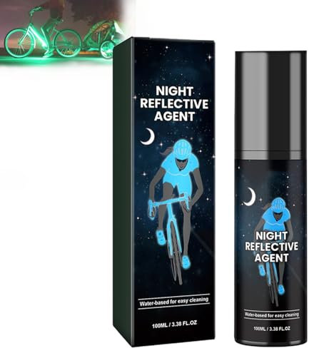 WQTHU Vernice Spray Fosforescente 100 ml per Esterni, Trasparente Che Si Illumina di Bianco al Buio, Fluorescente (Blu)