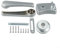 babominimer RV Bathroom Door Lock Set Chrome Zinc Alloy Handle Knob Locks Motorhome Toilet Door Lock,