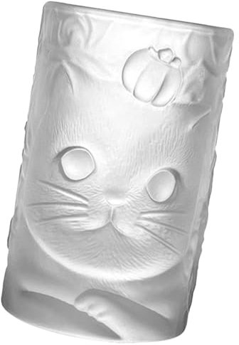 Alipis Taza De Vidrio para Café Helado y Cócteles Diseño De Gato Adorable Vaso Decorativo Transparente para Agua Jugos y Whisky para Hogar y Fiesta