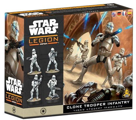 Asmodee | Star Wars: Legion - Clone Troopers Infantry | Miniature Board Game | Ages 14+ | 2 Players | 90+ Minutes Playing Time