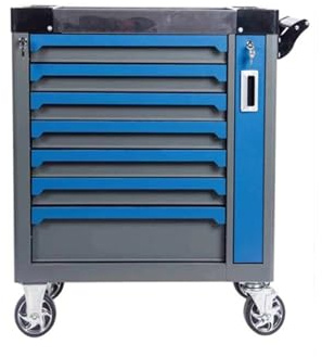 420 Pcs Heavy Duty Stainless Steel Tool Set with 7-Drawer Rolling Tool Chest Trolley - Complete Mechanic's Kit for Garage & Home Repairs - Ultimate Toolbox Solution