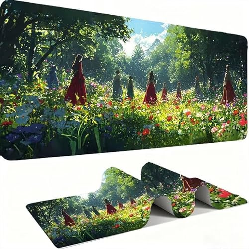 Persönlichkeitsgarten Mauspads, Mauspad XXL 60x30CM Gaming, schreibtischunterlage Gaming Tastatur Matte, Große Schreibtisch Matte, Großer Erweiterter Schreibtisch Schutz Für Home Office j0xk-276