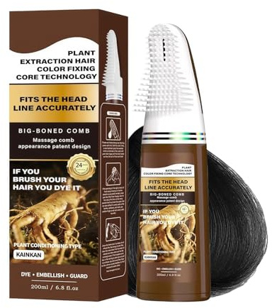 Tinte Para Cabello Con Peine Aplicador Color De Cobertura De Raíces Con | Tinte Instantáneo Para Mujeres Hombres Hogar Salón Viajes Disfraces Cosplay Actuaciones Escénicas