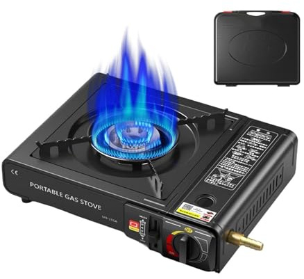 Fornello da Esterno - Fornello Barbecue Portatile,Cucina Ad Alta Efficienza Leggera, Attrezzatura Outdoor per Spiaggia Emergenze Escursioni Caccia Pesca con Griglia Incorporata