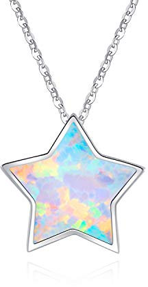 CUOKA MIRACLE Kindertag Ohrringe Sterne Silber 925 Sterling Silber Opal Ohrringe Knorpel Ohrringe für Frauen Ster Ohrringe