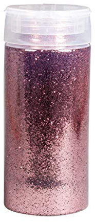 Rayher 3925816 Streuflitter, Dose mit Streudeckel, 110 g, Glitzer ideal zum Basteln, zum Dekorieren von Papier, Karton, Holz, Styropor, Keramik, Stein, rosé