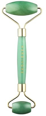 HERBIVORE Jade Facial Roller - Massage Roller - Facial Massager - Rolling Technique - Reduces Puffiness & Fine Lines