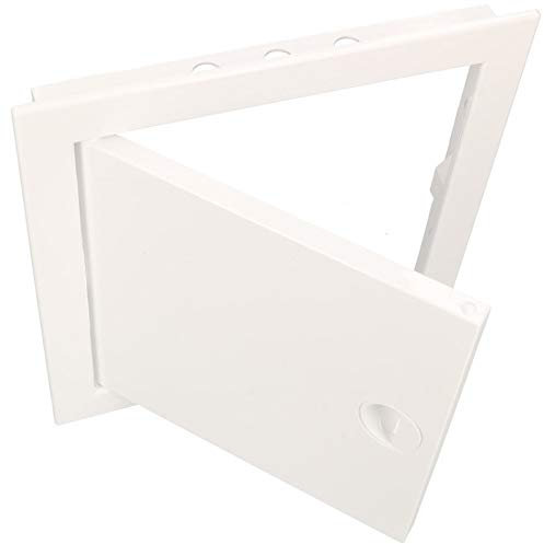 KOTARBAU Revisionstür 30 x 50 cm Alle Größen Kunstoff ABS Inspektionstür Weiß Wartungsklappe Schnappverschluss Abnehmbar Wand/Decke/Boden Robust Öffnung Uni.
